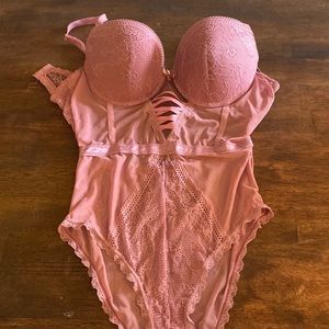 Pink Lace Teddy